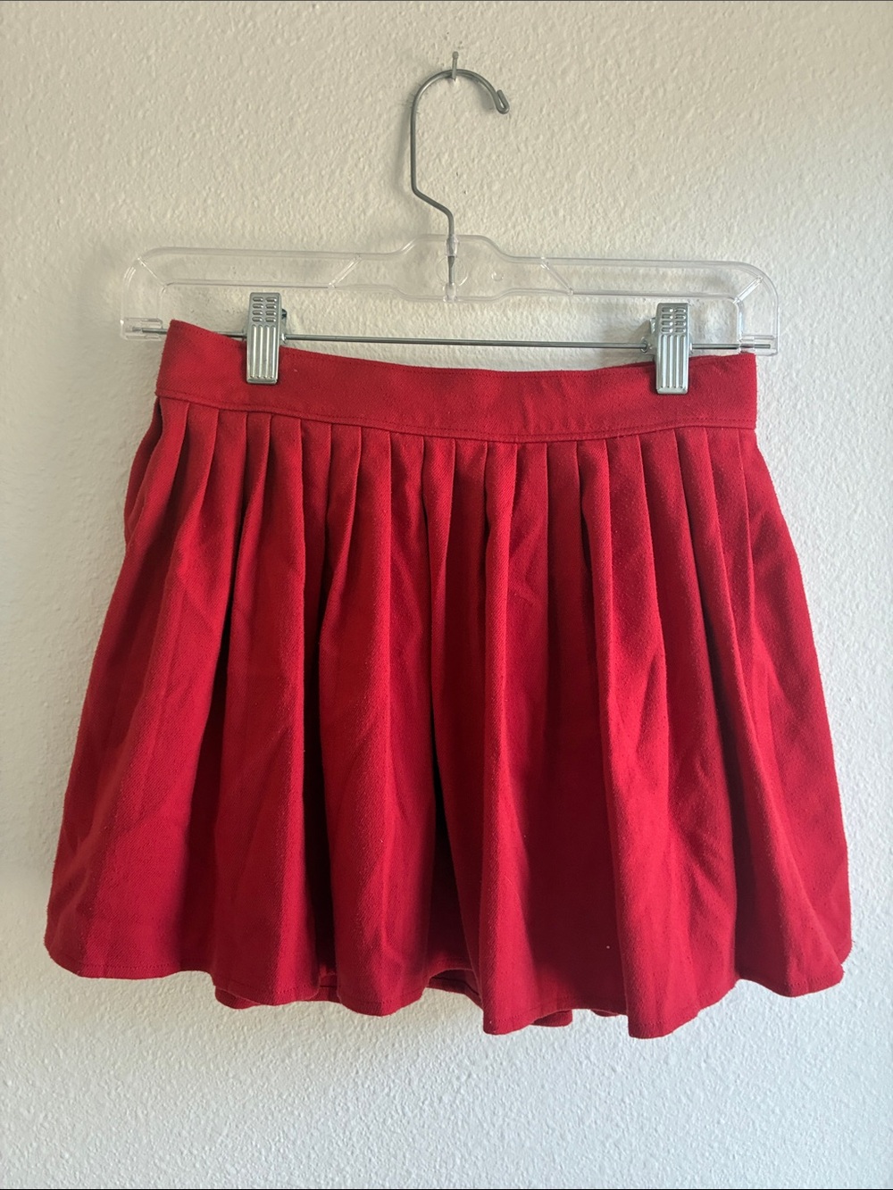 abercrombie kids Red Pleated Skort